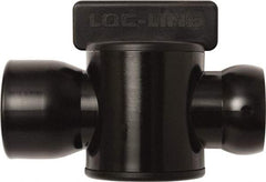 Loc-Line - 10 Piece, 3/4" ID Coolant Hose Female NPT Valve - Female to Female Connection, Acetal Copolymer Body, NPT, Use with Loc-Line Modular Hose Systems - Americas Tooling