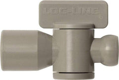 Loc-Line - 10 Piece, 1/4" ID Coolant Hose Female NPT Valve - Female to Female Connection, Acetal Copolymer Body, NPT, Use with Loc-Line Modular Hose Systems - Americas Tooling