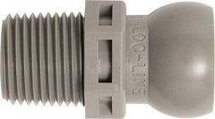 Loc-Line - 50 Piece, 3/8" Hose ID, Male to Female Coolant Hose Connector - 3/8" NPT, For Loc-Line Modular Hose Systems - Americas Tooling