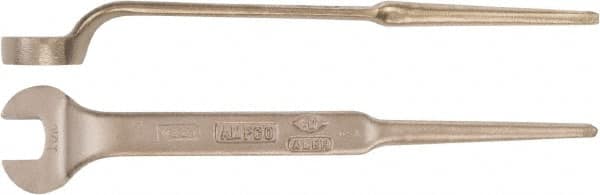 Ampco - 50mm Nonsparking Standard Spud Handle Open End Wrench - Single End, Plain Finish - Americas Tooling