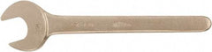 Ampco - 7/16" Nonsparking Standard Open End Wrench - Single End, Plain Finish - Americas Tooling