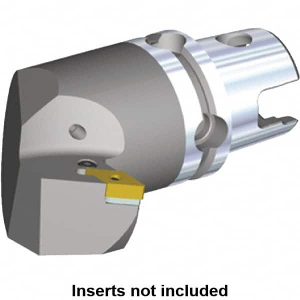 Kennametal - Left Hand Cut, Size KM40, DN.. Insert Compatiblity, Internal or External Modular Turning & Profiling Cutting Unit Head - 47mm Ctr to Cutting Edge, 65mm Head Length, Through Coolant, Series Kenlever - Americas Tooling