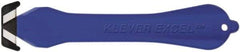 Klever Innovations - Fixed Safety Cutter - 1-1/4" Carbon Steel Blade, Blue Plastic Handle, 1 Blade Included - Americas Tooling