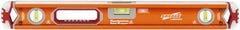 SAVAGE by SWANSON - Magnetic 24" Long 3 Vial Box Beam Level - Aluminum, Orange - Americas Tooling