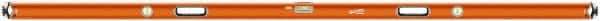 SAVAGE by SWANSON - 96" Long 3 Vial Box Beam Level - Aluminum, Orange - Americas Tooling