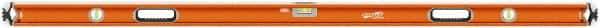 SAVAGE by SWANSON - 72" Long 3 Vial Box Beam Level - Aluminum, Orange - Americas Tooling