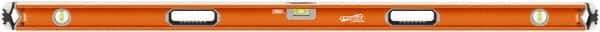 SAVAGE by SWANSON - 60" Long 3 Vial Box Beam Level - Aluminum, Orange - Americas Tooling