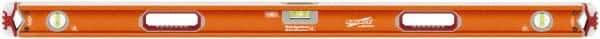 SAVAGE by SWANSON - Magnetic 48" Long 3 Vial Box Beam Level - Aluminum, Orange - Americas Tooling