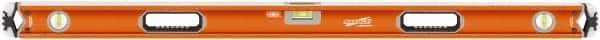 SAVAGE by SWANSON - 48" Long 3 Vial Box Beam Level - Aluminum, Orange - Americas Tooling