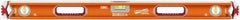 SAVAGE by SWANSON - Magnetic 36" Long 3 Vial Box Beam Level - Aluminum, Orange - Americas Tooling