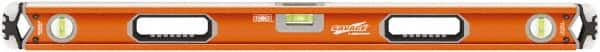 SAVAGE by SWANSON - 36" Long 3 Vial Box Beam Level - Aluminum, Orange - Americas Tooling