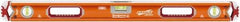 SAVAGE by SWANSON - Magnetic 32" Long 3 Vial Box Beam Level - Aluminum, Orange - Americas Tooling