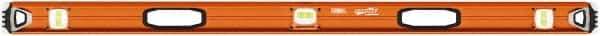 SAVAGE by SWANSON - 48" Long 3 Vial I-Beam Level - Aluminum, Orange - Americas Tooling