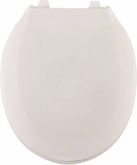 CENTOCO - 16-3/4 Inch Long, 2 Inch Inside Width, Polypropylene, Regular, Closed Front with Cover, Toilet Seat - 14 Inch Outside Width, Commercial, Hotel-Motel, Institutional Installation, White - Americas Tooling