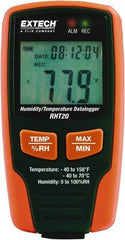 Extech - -40 to 158°F, 0 to 100% Humidity Range, Temp Recorder - Americas Tooling