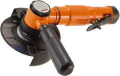 Dotco - 4" Wheel Diam, 13,500 RPM, Pneumatic Cutoff & Cutoff-Grinder Tool - Right Angle Handle, 1/4" Inlet - Americas Tooling