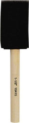 Premier Paint Roller - 1-1/2" Flat Foam Foam Paint Brush - 2-1/2" Bristle Length, 4" Wood Dowel Handle - Americas Tooling