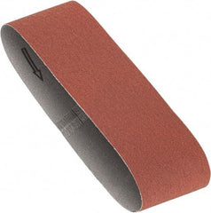 Porter-Cable - 3" Wide x 18" OAL, 80 Grit, Aluminum Oxide Abrasive Belt - Aluminum Oxide, Medium, Coated, X Weighted Cloth Backing, Dry - Americas Tooling