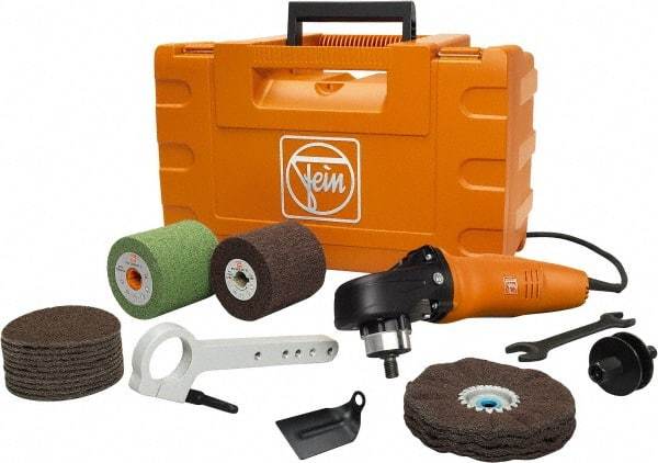 Fein - 9" Pad Diam, 900 to 2,500 RPM, Handheld Electric Polisher - 5/8-11" Spindle Thread, 10 Amps, 120 Volts - Americas Tooling