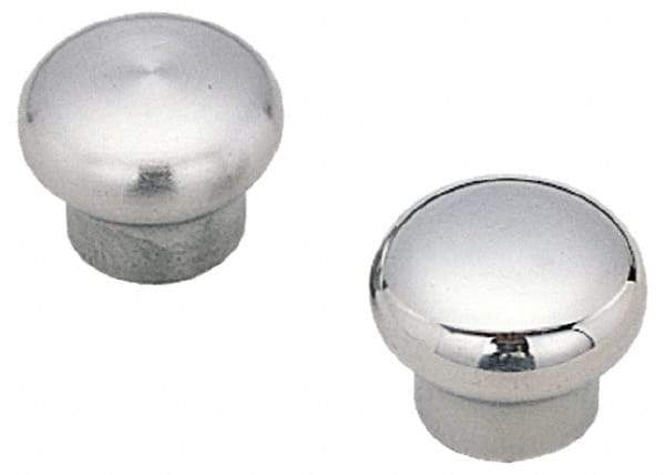 Sugatsune - 304 Stainless Steel Round Drawer or Lid Knob - 1-25/64" Base Diam, 1-63/64" Diam, 1-11/32" High, M5x0.8 - Americas Tooling