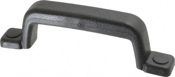 Sugatsune - Polyurethane Around Steel Core Chest Handle - 185mm Wide x 2-1/16" High, Black Coated, 2 Holes - Americas Tooling