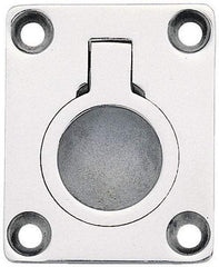 Sugatsune - Polished Finish 316 Stainless Steel Trap Door Ring - 23/64" Mortise Depth, 1-7/8" High x 1-1/2" Wide - Americas Tooling