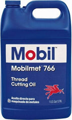 Mobil - Mobilmet 766, 1 Gal Bottle Cutting Fluid - Straight Oil, For Automatic Lathe Operations, Broaching, Gear Shaving, Milling, Parting-Off, Planing, Shaping, Tapping, Threading - Americas Tooling