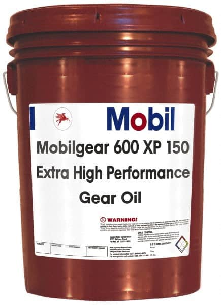 Mobil - 5 Gal Pail, Mineral Gear Oil - ISO 150 - Americas Tooling