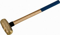 American Hammer - 10 Lb Head 2" Face Bronze Nonmarring Hammer - 26" OAL, Wood Handle - Americas Tooling