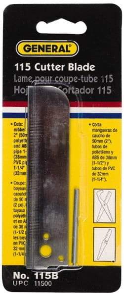 General - Cutter Replacement Cutting Blade - Use with General Tool 115, Cuts PVC, ABS and PE tubing - Americas Tooling