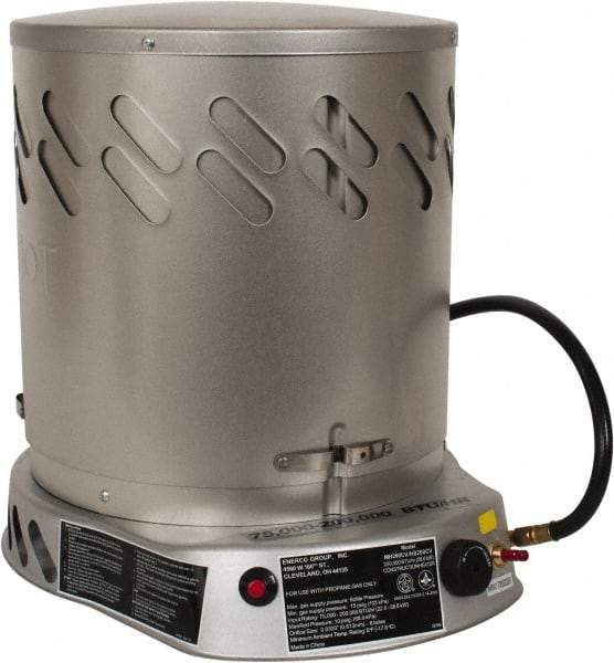 Heatstar - 75,000 to 200,000 BTU, Propane Convection Heater - 100 Lb Fuel Capacity, 15-1/4" Long x 18-1/4" Wide x 21-3/4" High - Americas Tooling