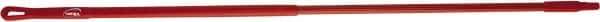 Vikan - 52 x 1" Fiberglass Squeegee Handle - European Threaded Connection, Red - Americas Tooling