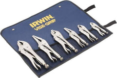 Irwin - 6 Piece Locking Plier Set - Comes in Tool Roll - Americas Tooling