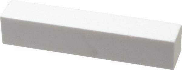 Norton - 220 Grit Aluminum Oxide Square Dressing Stick - 4 x 3/4 x 3/4, Very Fine Grade, Vitrified Bond - Americas Tooling