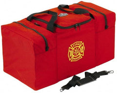 Ergodyne - 2 Pocket, 6750 Cubic Inch, 1000D Nylon Empty Gear Bag - 14 Inch Wide x 15 Inch Deep x 15 Inch High, Red, Fire and Rescue Logo, Model No. 5060 - Americas Tooling