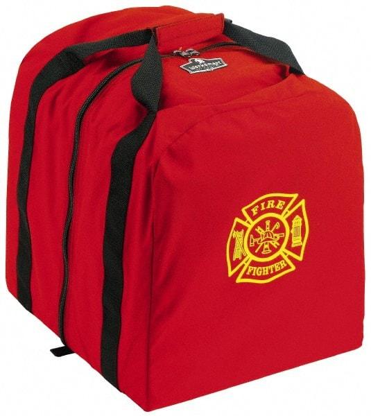 Ergodyne - 0 Pocket, 5400 Cubic Inch, 1000D Nylon Empty Gear Bag - 18 Inch Wide x 15 Inch Deep x 20 Inch High, Red, Fire and Rescue Logo, Model No. 5063 - Americas Tooling