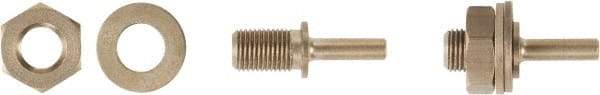 Ampco - 1/2" Arbor Hole Drive Arbor - For 6" Wheel Brushes, Attached Spindle - Americas Tooling