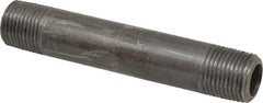 Value Collection - Schedule 80, 1/2" Diam x 4-1/2" Long Black Pipe Nipple - Threaded - Americas Tooling