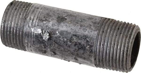 Value Collection - Schedule 80, 1" Diam x 3-1/2" Long Black Pipe Nipple - Threaded - Americas Tooling