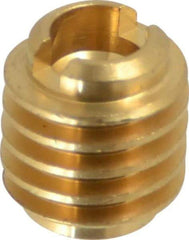 E-Z LOK - #4-40, Brass Knife Insert - 1/4" Drill, 1/4" Hole Diam, 3/8" Long, 1/2" Min Grip - Americas Tooling