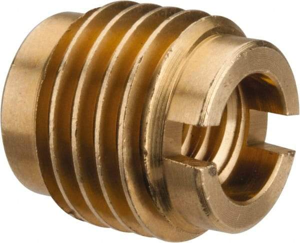 E-Z LOK - 5/16-18, Brass Knife Insert - 1/2" Drill, 1/2" Hole Diam, 5/8" Long, 3/4" Min Grip - Americas Tooling