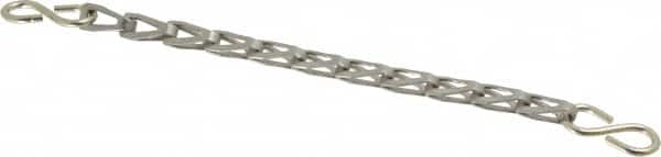 EVER-TITE Coupling Products - Stainless Steel Sash Chain w/S-Hooks - 55 Lb Load Limit, 7 Links per Foot, #6 - Americas Tooling