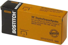 Stanley Bostitch - 1/4" Leg Length, Steel Standard Staples - 30 Sheet Capacity, For Use with Bostitch B8 Staplers - Americas Tooling