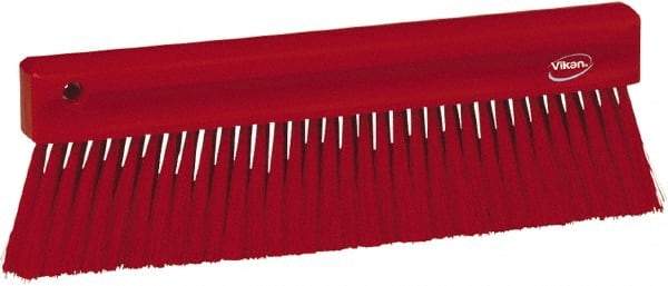 Vikan - Polyester Counter Brush - 2" Bristle Length, 11" Long x 1-1/4" Wide Head, Red - Americas Tooling