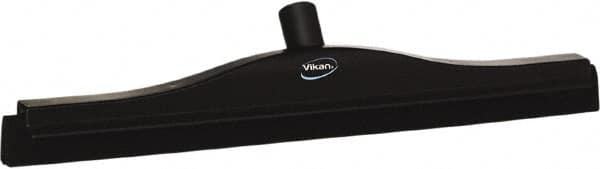 Vikan - 20" Foam Rubber Blade Bench Squeegee - Double Edge, Black, Plastic Holder - Americas Tooling