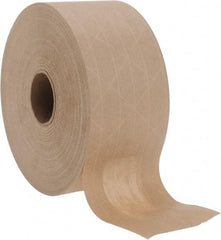 Made in USA - 3" x 150 Yd Natural (Color) Sealing Tape - Paper Backing, 5.3 mil Thick, Series SPIN3 - Americas Tooling