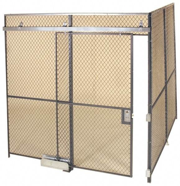 Folding Guard - 20' Long x 20" Wide, Woven Wire Room Kit - 2 Walls - Americas Tooling