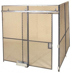 Folding Guard - 20' Long x 20" Wide, Woven Wire Room Kit - 2 Walls - Americas Tooling