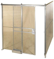 Folding Guard - 12' Long x 8" Wide, Welded Wire Room Kit - 2 Walls - Americas Tooling