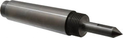 Riten - 1/2" Head Diam, Steel Long Point Solid Dead Center - 4MT Morse Taper, 1/2" Point Diam, 2" Point Length, 2-5/8" OAL - Americas Tooling